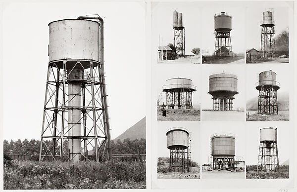 Water Towers, Bernd and Hilla Becher  German, Gelatin silver prints