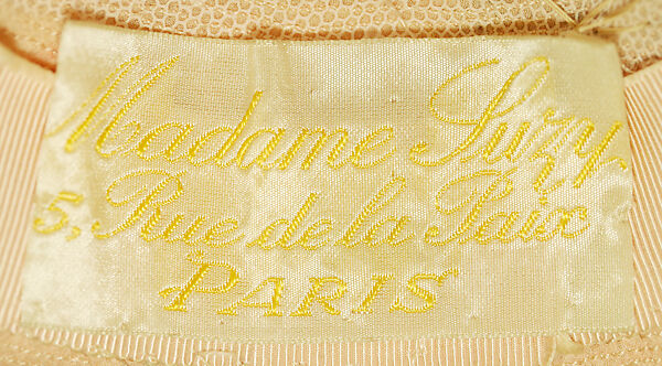 Hat, Madame Suzy (French), silk, French
