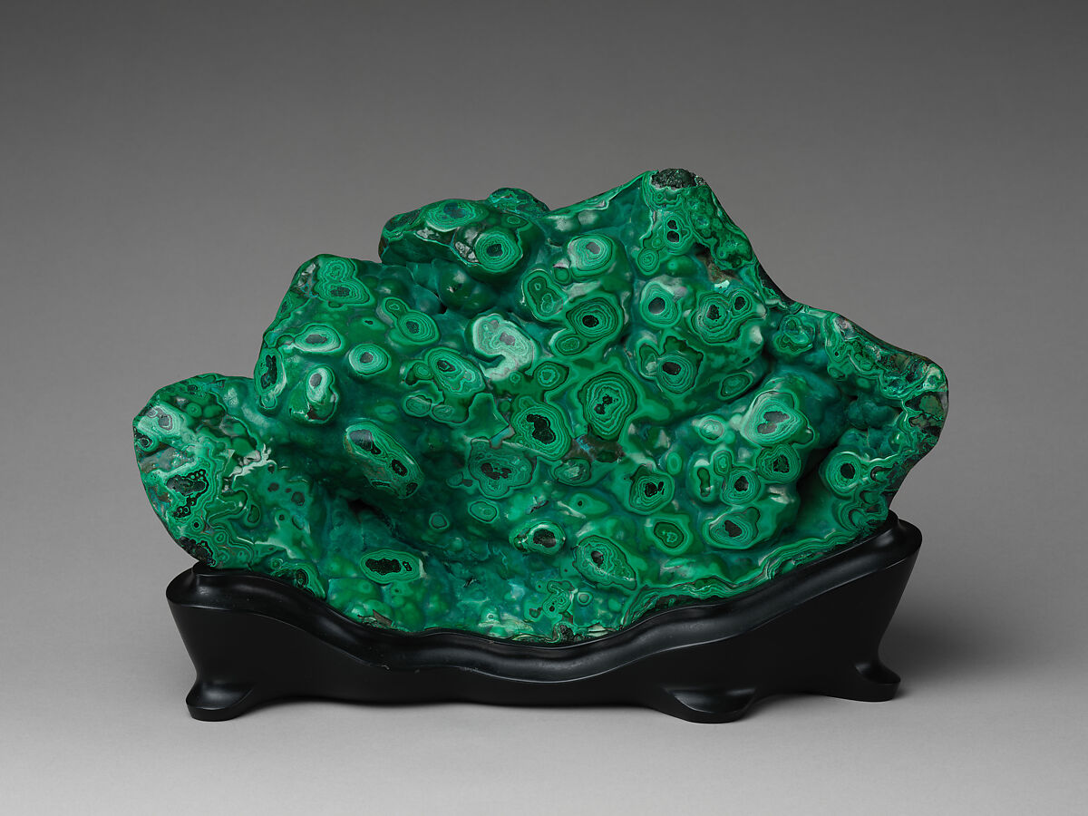 Scholar’s Rock in the Form of a Fantastic Mountain, Malachite, China 