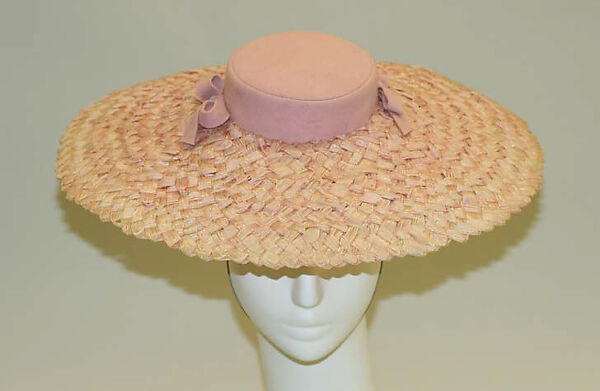 Hat, Madame Suzy (French), straw, French 