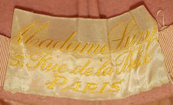 Hat, Madame Suzy (French), straw, French