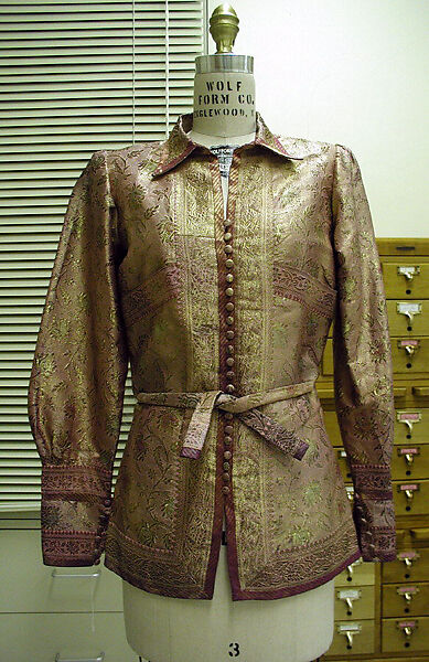 Jacket, House of Chanel (French, founded 1910), silk, metallic thread, French