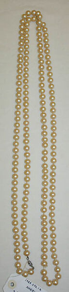 Evening ensemble, Bill Blass Ltd. (American, founded 1970), (a,b) wool, plastic
(c,d) leather
(e) synthetic pearls
(f,g) silk, leather
(h,i) plastic, glass, American