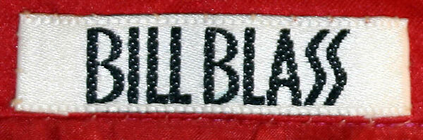 Evening ensemble, Bill Blass Ltd. (American, founded 1970), (a) wool
(b) silk
(c, d)leather
(e, f) silk, leather
(h, i) plastic, glass, American