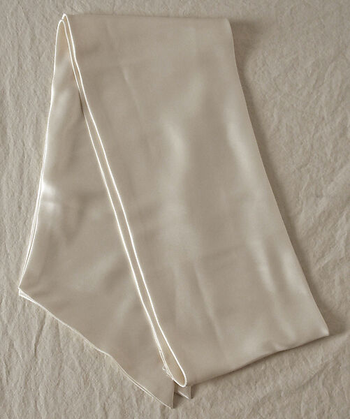 Evening ensemble, Bill Blass Ltd. (American, founded 1970), (a) wool
(b) silk
(c, d)leather
(e, f) silk, leather
(h, i) plastic, glass, American