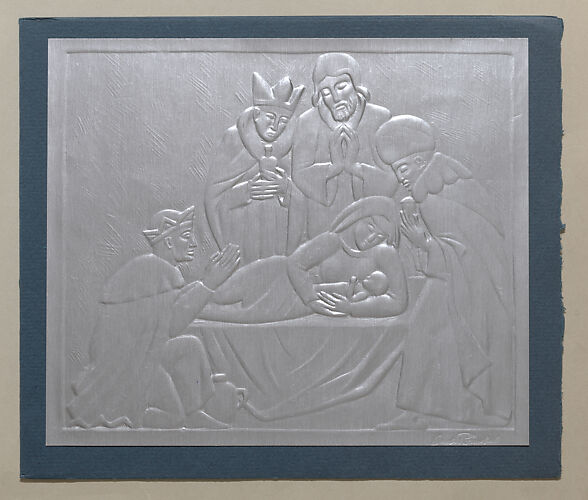 Christmas Card with Nativity scene