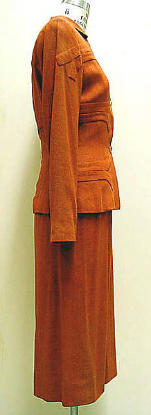 Suit, Gilbert Adrian (American, Naugatuck, Connecticut 1903–1959 Hollywood, California), (a, b) wool, American