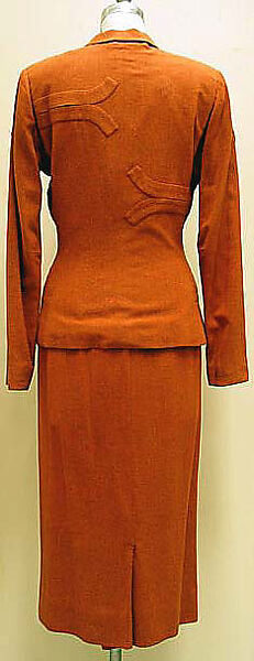 Suit, Gilbert Adrian (American, Naugatuck, Connecticut 1903–1959 Hollywood, California), (a, b) wool, American