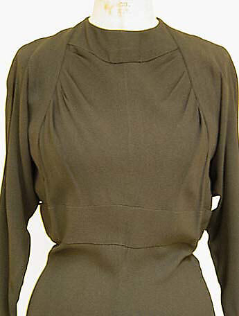 Dress, Gilbert Adrian (American, Naugatuck, Connecticut 1903–1959 Hollywood, California), rayon, American