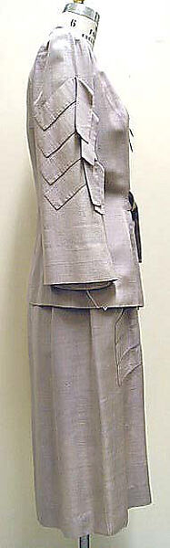 Suit, Gilbert Adrian (American, Naugatuck, Connecticut 1903–1959 Hollywood, California), (a, b) silk, American