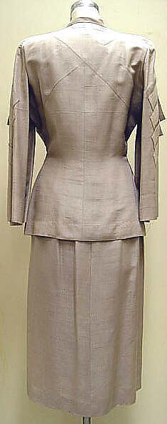 Suit, Gilbert Adrian (American, Naugatuck, Connecticut 1903–1959 Hollywood, California), (a, b) silk, American