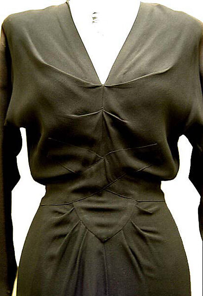 Dress, Gilbert Adrian (American, Naugatuck, Connecticut 1903–1959 Hollywood, California), rayon, American