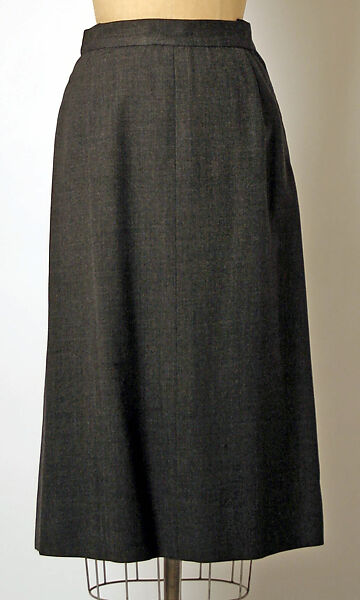 Suit, Gilbert Adrian (American, Naugatuck, Connecticut 1903–1959 Hollywood, California), (a) wool, rayon, silk, abalone; (b) wool, American