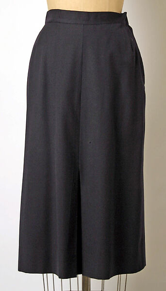 Suit, Gilbert Adrian (American, Naugatuck, Connecticut 1903–1959 Hollywood, California), (a) wool, silk, rayon, metal; (b) wool, American