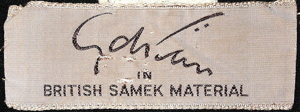Suit, Gilbert Adrian (American, Naugatuck, Connecticut 1903–1959 Hollywood, California), (a) wool, plastic, rayon; (b) wool, American
