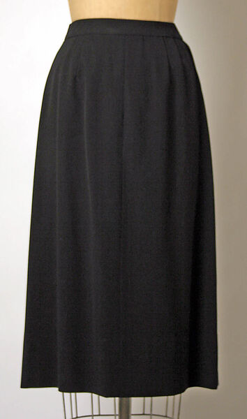 Suit, Gilbert Adrian (American, Naugatuck, Connecticut 1903–1959 Hollywood, California), (a) wool, plastic, rayon; (b) wool, American