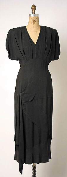 Dress, Gilbert Adrian (American, Naugatuck, Connecticut 1903–1959 Hollywood, California), rayon, American 