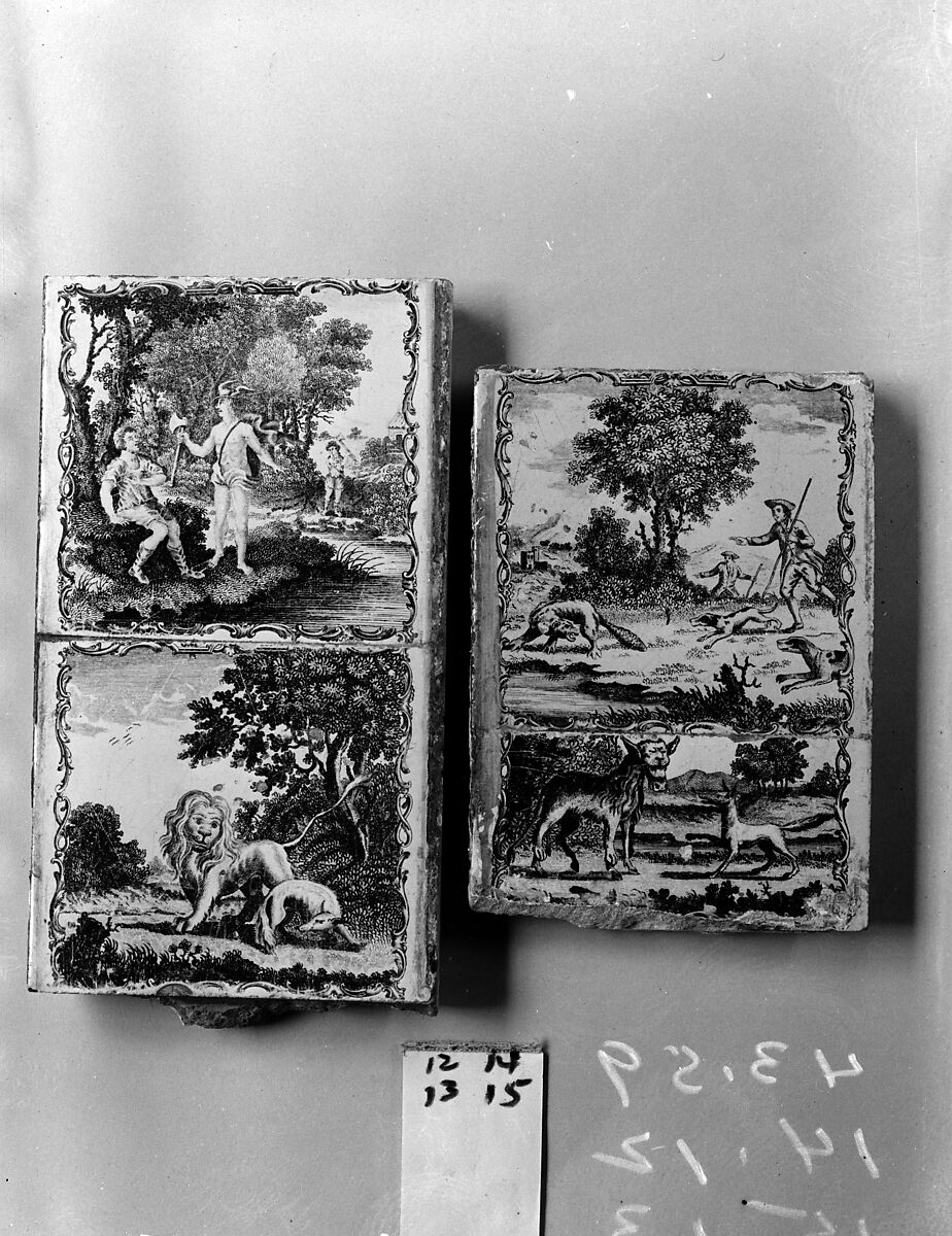 Tile, Guy Green (active 1756–1803), Earthenware, transfer-printed, British 