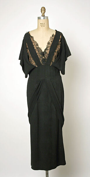 Dress, Gilbert Adrian (American, Naugatuck, Connecticut 1903–1959 Hollywood, California), rayon, silk, American 