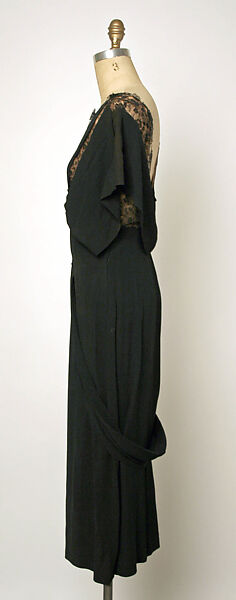 Dress, Gilbert Adrian (American, Naugatuck, Connecticut 1903–1959 Hollywood, California), rayon, silk, American