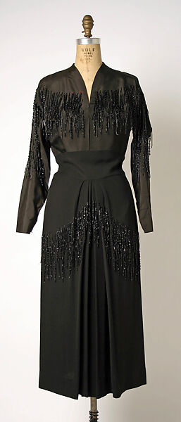 Dress, Gilbert Adrian (American, Naugatuck, Connecticut 1903–1959 Hollywood, California), silk, rayon, American 