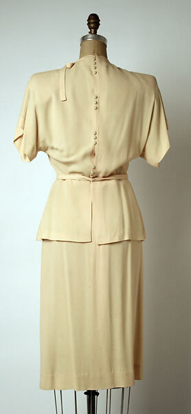 Suit, Gilbert Adrian (American, Naugatuck, Connecticut 1903–1959 Hollywood, California), rayon, American
