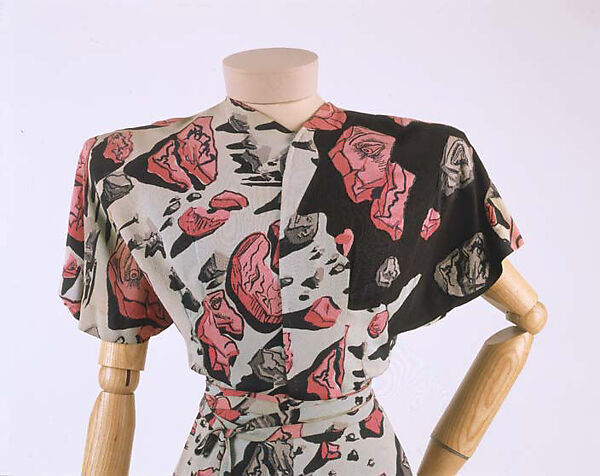 Dress, Gilbert Adrian (American, Naugatuck, Connecticut 1903–1959 Hollywood, California), (a–c) rayon, American