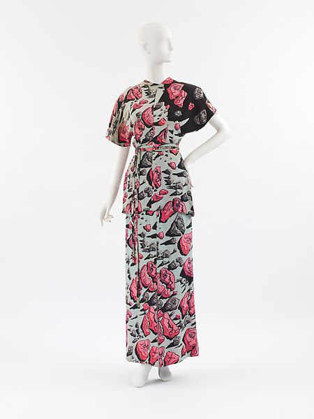 Dress, Gilbert Adrian (American, Naugatuck, Connecticut 1903–1959 Hollywood, California), (a–c) rayon, American 