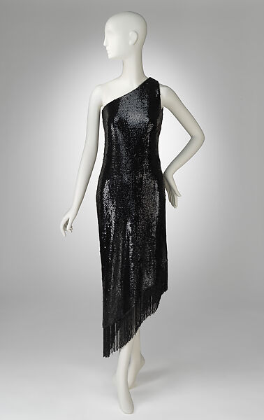 Dress, Bill Blass (American, Fort Wayne, Indiana 1922–2002 New Preston, Connecticut), silk, synthetic, glass, cotton, metal, American 