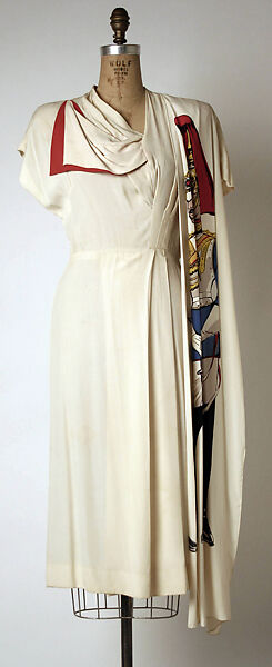 Dress, Gilbert Adrian (American, Naugatuck, Connecticut 1903–1959 Hollywood, California), silk, American 