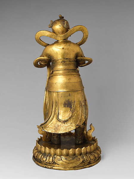 Sudhana (Shancai Tongzi), Gilt copper alloy, China