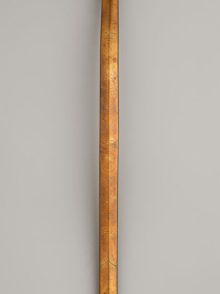 Ruyi scepter, Attributed to Hu Wenming (Chinese, active late 16th–early 17th century), Copper alloy, silver inlay, parcel gilding, China