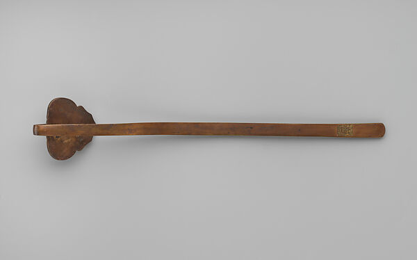 Ruyi scepter, Attributed to Hu Wenming (Chinese, active late 16th–early 17th century), Copper alloy, silver inlay, parcel gilding, China