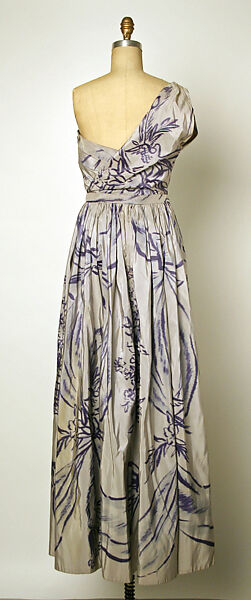 Dress, Gilbert Adrian (American, Naugatuck, Connecticut 1903–1959 Hollywood, California), (a) silk, rayon; (b) silk, American