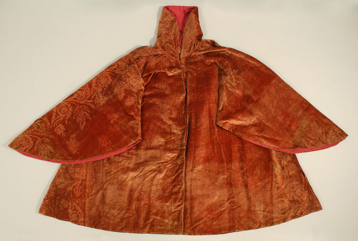 Coat, silk (?), European 
