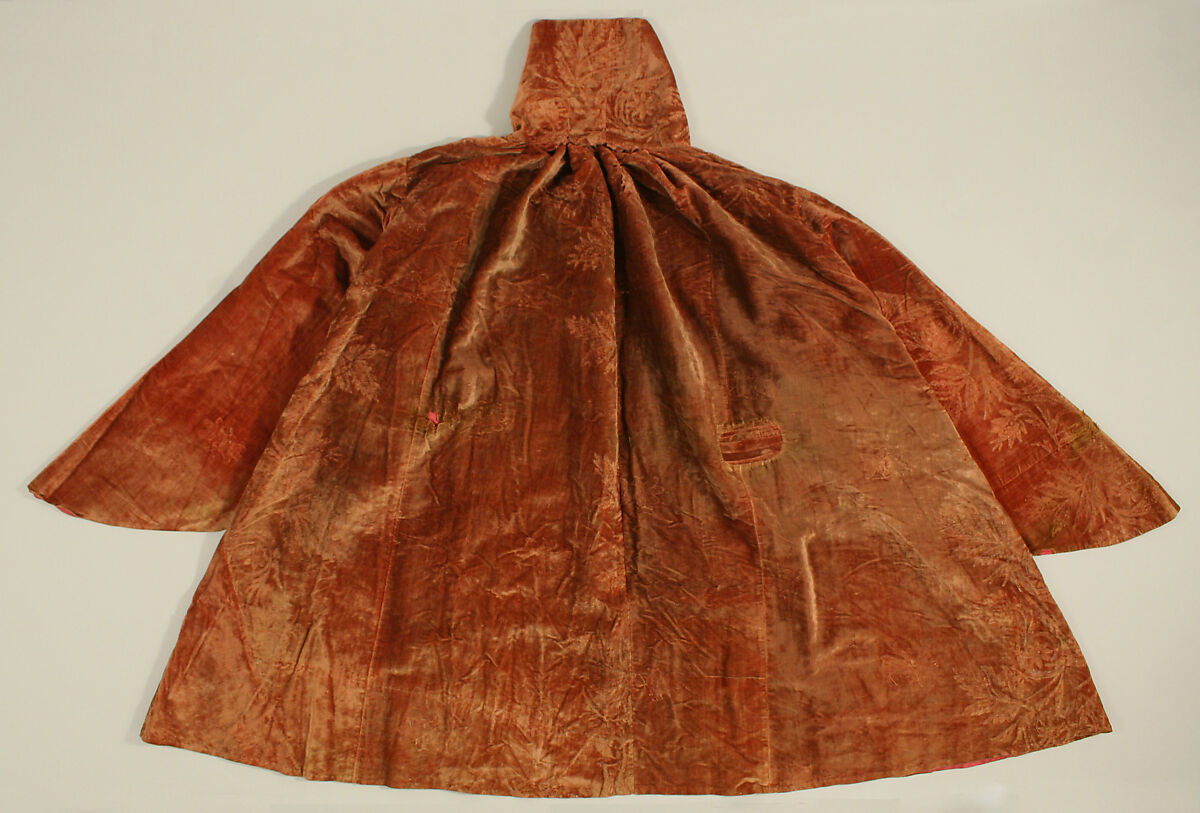 Coat, silk (?), European