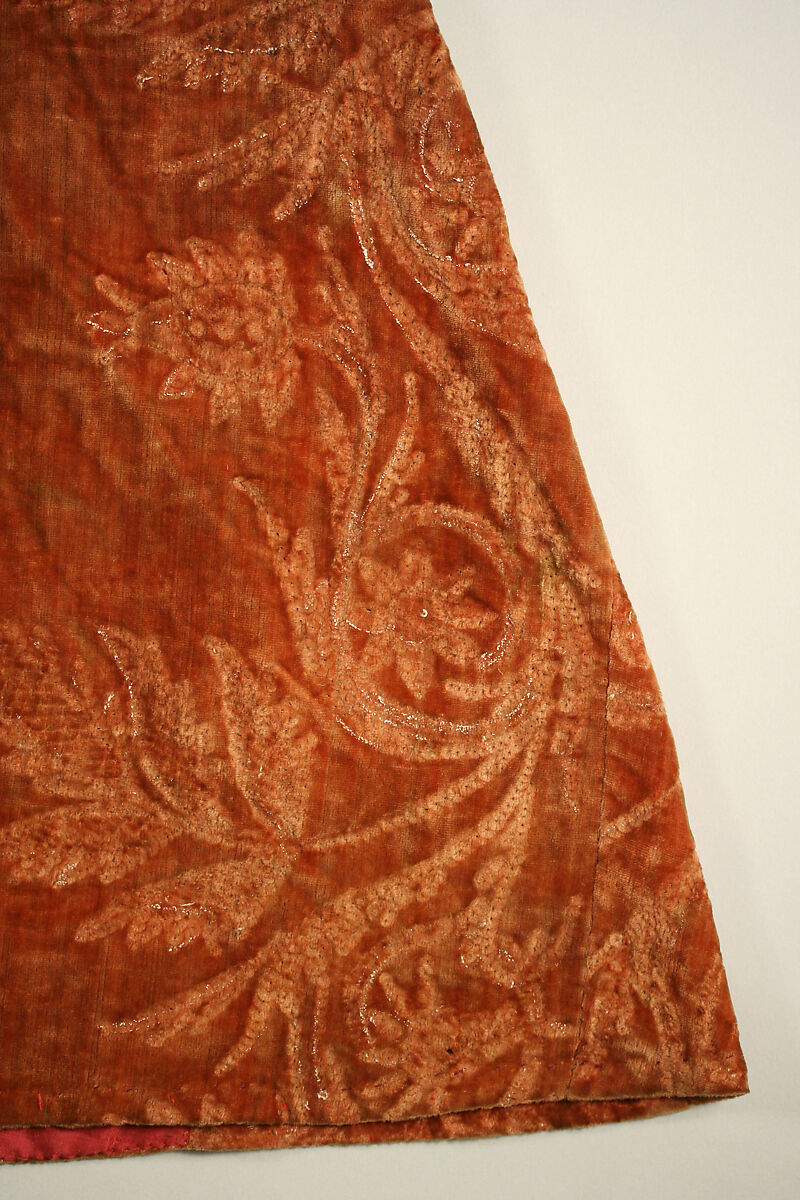 Coat, silk (?), European