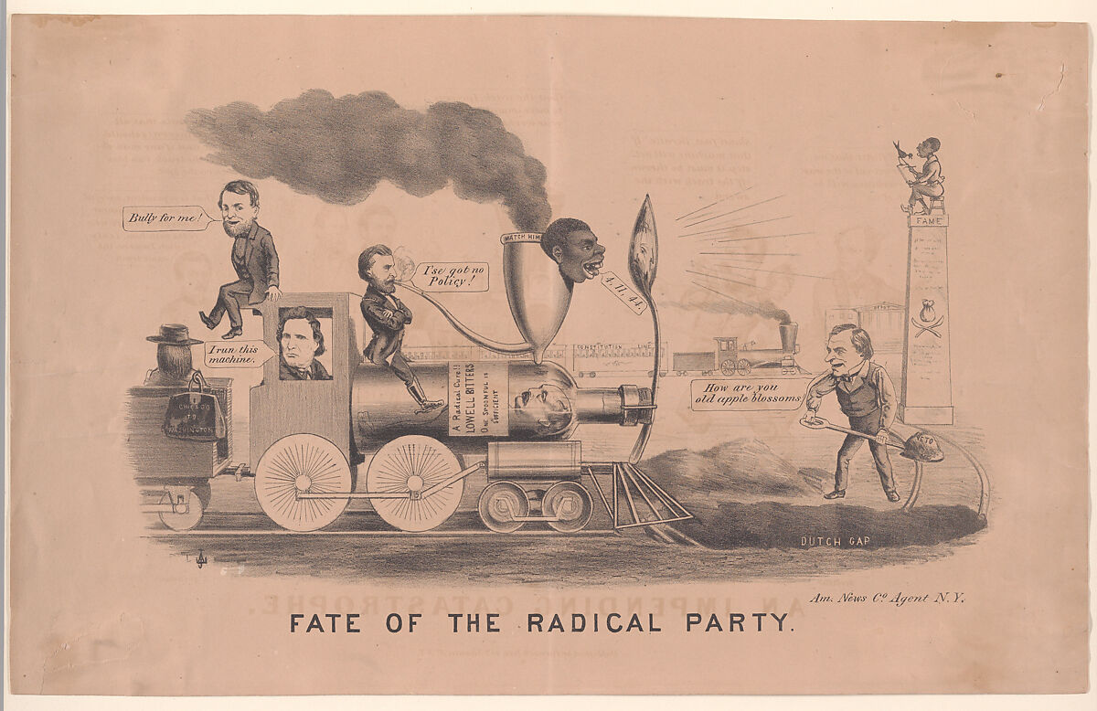 Fate of the Radical Party, The American News Co. (New York, NY), Lithograph 