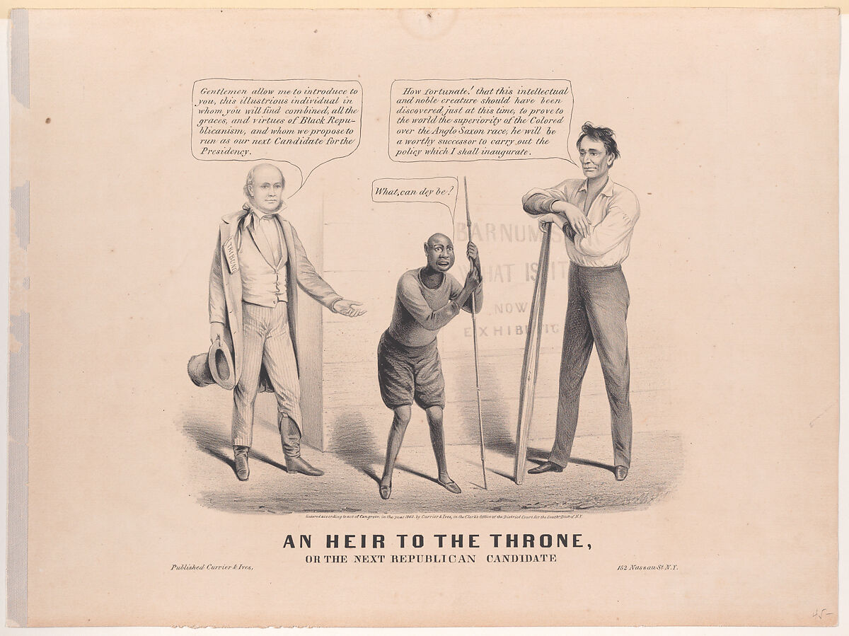 An Heir to the Throne, Or the Next Republican Candidate, Probably after Louis Maurer (American (born Germany), Biebrich 1832–1932 New York), Lithograph 