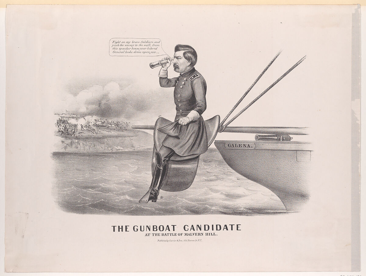 Probably after Louis Maurer, The Gun Boat Candidate, At the Battle of  Malvern Hill