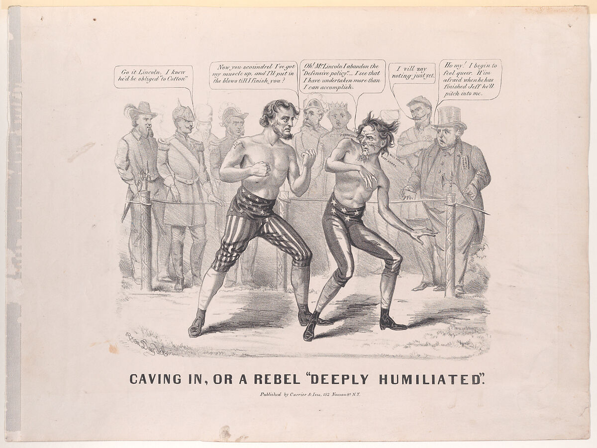 Caving In, or a Rebel "Deeply Humiliated", After Benjamin Henry Day Jr. (American, New York 1838–1916 Summit, New Jersey), Lithograph 