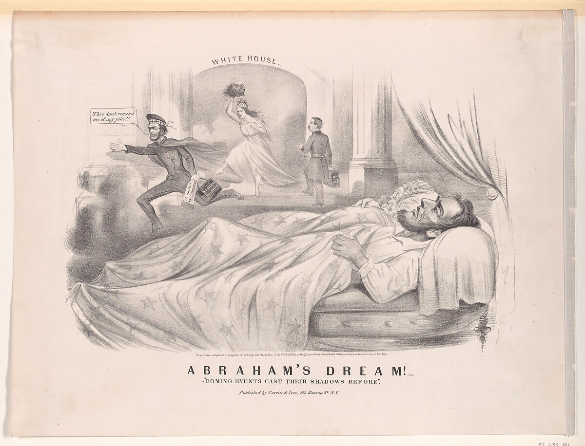 Abraham's Dream! – "Coming Events Cast Their Shadows Before", Probably after Louis Maurer (American (born Germany), Biebrich 1832–1932 New York), Lithograph 