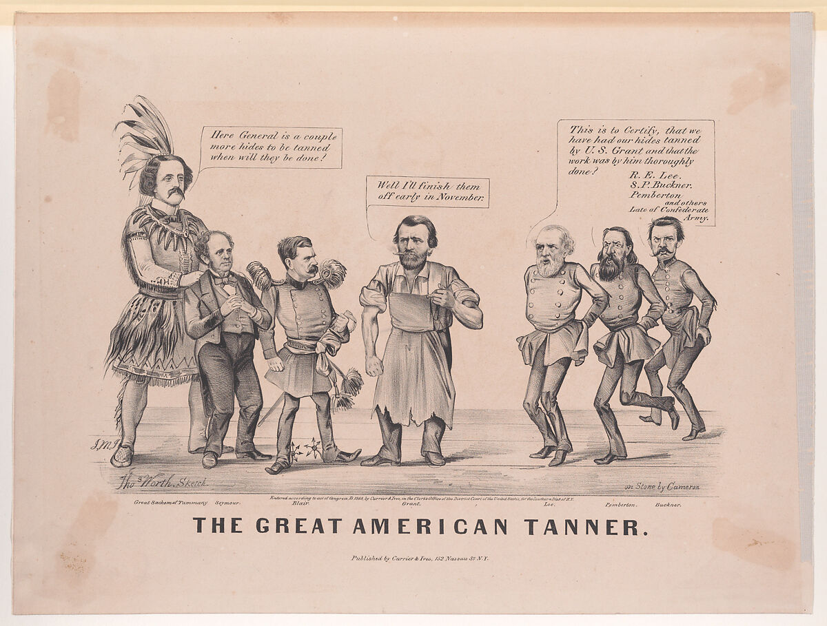 The Great American Tanner, After Thomas B. Worth (American, New York 1834–1917 Staten Island, New York), Lithograph 