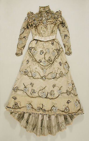 Evening dress, Jacques Doucet (French, Paris 1853–1929 Paris)  , Paris, silk, beads, French 