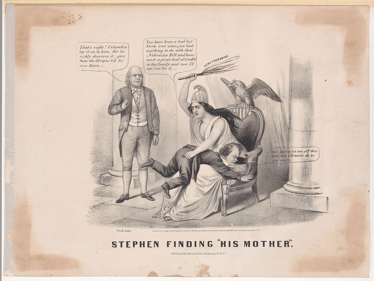 Stephen Finding "His Mother", After Louis Maurer (American (born Germany), Biebrich 1832–1932 New York), Lithograph 