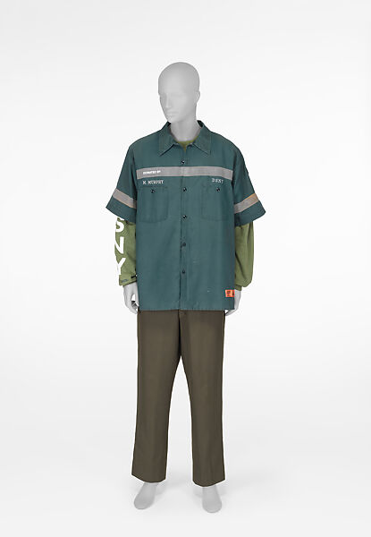 Ensemble, Heron Preston (American, born 1983), Nylon, cotton, polyester rayon blend, American 