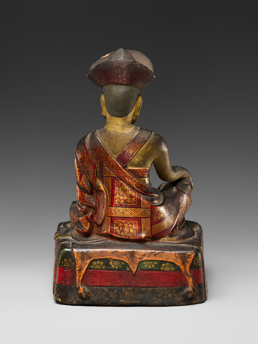Portrait of Zhabdrung Ngawang Namgyal, Clay with polychrome, cold gold, and gilding, Bhutan