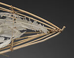 Feather Canoe, Truman T. Lowe (Ho Chunk, 1944–2019), Peeled Willow, White Feathers, Copper Wire, Ho Chunk, Native American