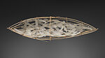 Feather Canoe, Truman T. Lowe (Ho Chunk, 1944–2019), Peeled Willow, White Feathers, Copper Wire, Ho Chunk, Native American