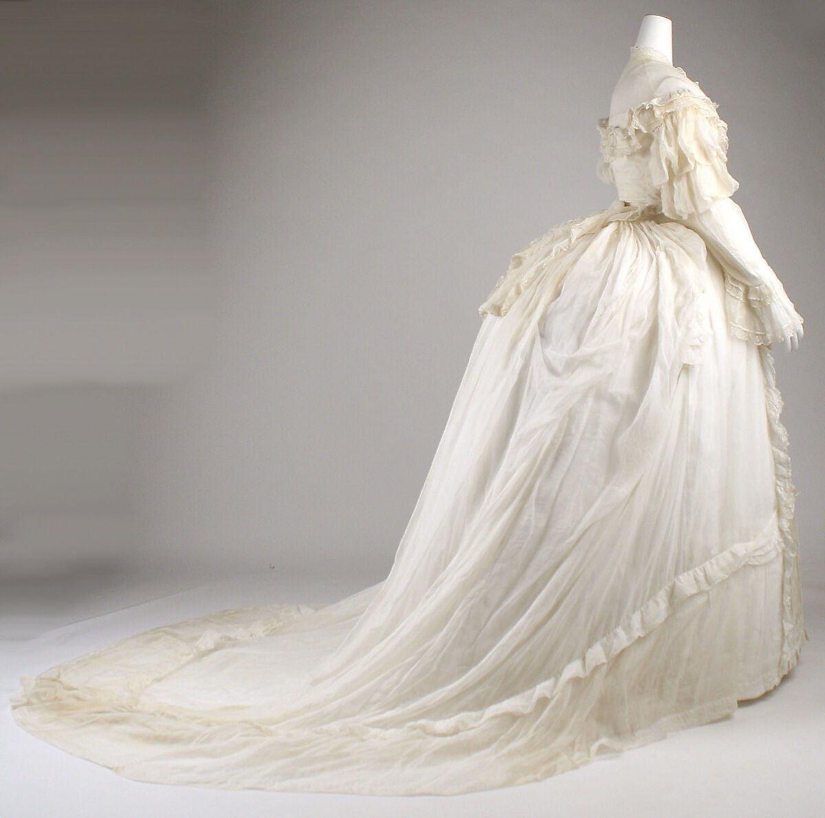 Dress, cotton, American